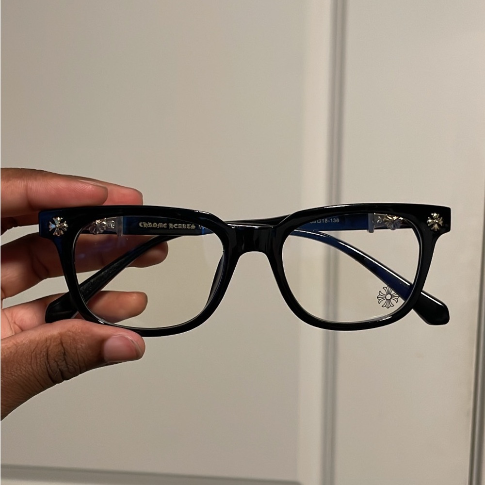 Chrome Hearts Black and gold Eyewear